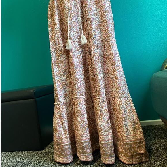 Faherty Orinda Floral Print Organic Cotton Maxi Dress Women's XL - Picture 4 of 10